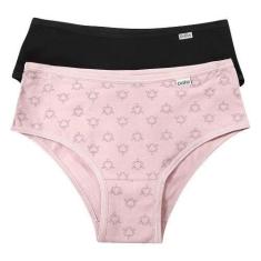 Calça Clássica Algodão Del Rio Kit C/4 Ref.50368, G, Preto/Romance Cob