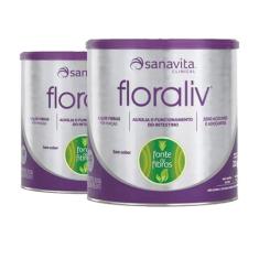 Kit 2 Floraliv Sanavita 225G Regulador Intestinal