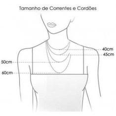 Corrente Cordão Veneziana Em Ouro 18k 750 45cm + Pingente Coração 6mm 