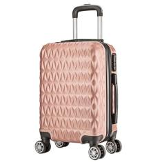 Mala De Viagem Grande 77x48x30 Em Abs C/ Rodinhas 360º - EAGLE, Rosa o