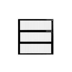 Vitro Basculante Alumínio Preto 60 (A) x 80 (L) - Hale