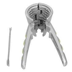 Biscoito de Noz-pecã, Quebra-Nozes, Com Agulha de Noz, Ferramenta para Biscoito de Castanha Resistente, Alicate para Nozes, Noz-pecã, Avelãs ou Outras Nozes (Amarelo)