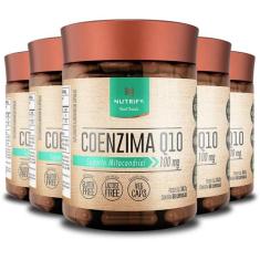 Kit 5 Coenzima Q10 + Vitamina E Nutrify 60 Cápsulas