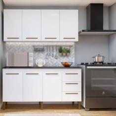 Cozinha Completa 7 Portas 3 Gavetas Atenas - Kaiki Móveis