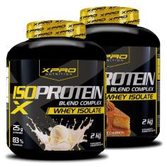 Kit 2x Whey Iso Protein Blend Complex  Isolado 2Kg - XPRO-Unissex