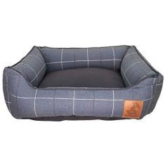Cama Para Cachorro Mabuu Pet - Azul com Linhas - M