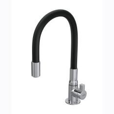 Torneira Hydramotion Flexível De Bancada Preta Hydra