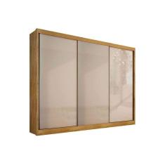 Guarda Roupa 3 Portas De Correr E 8 Gavetas Sollo Plus Freijó-Fendioff - Novo Horizonte