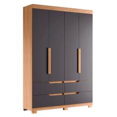 Guarda Roupa Doble Solteiro 4 Portas Albatroz