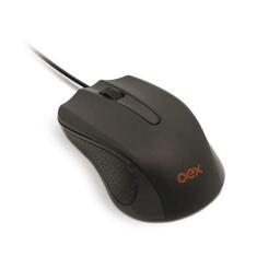 Mouse com Fio 1000 DPI OEX MS100 - Preto