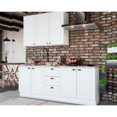 Cozinha Completa Americana (1 Aéreo, 2 Balcões, 1 Complemento) 4 Peças