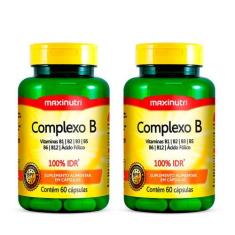 Kit 02 Complexo B 100% Idr Com 60 Capsulas Maxinutri