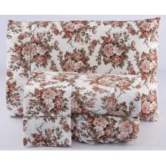 Lençol Solteiro Avulso Estampado 180 Fios Algodão Vernazza - Bazar Enx