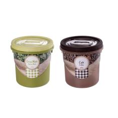 Conjunto de Potes Porta Mantimentos Café e Erva Mate 1,8 lts