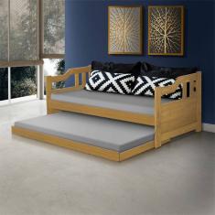 Bicama de Madeira Retrô Vintage - Imbuia