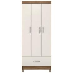 Guarda Roupa Solteiro 03 Portas 31060 Amendola Off White Demobile