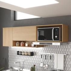 Armário Aéreo de Cozinha 190cm 2 Portas Alice - Moveis Sul