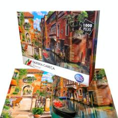 Quebra-Cabeça De Veneza na Italia c 1000 Peças Adulto Idoso - Pais E F