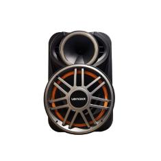 Caixa Amplificada Lca12 600w Rms Bluetooth Com Led Lenoxx Preto Bivolt