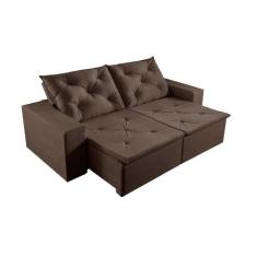 Sofá 5 Lugares Retrátil e Reclinável Martins M-181 Veludo - Martins Es