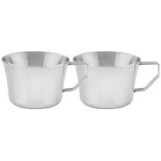 Conjunto de Xícaras para Chá e Café Tramontina em Aço Inox com Acabame