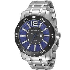 Relógio masculino mondaine prateado ultrasize 94851G0MVNA2