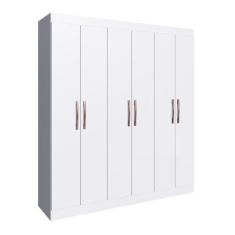 Guarda Roupa Xangai 6 Portas 2 Gavetas Branco - Doripel