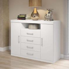 Cômoda com 2 Portas e 4 Gavetas Havana Master Santos Andirá