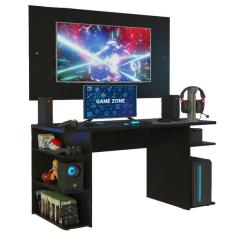 Mesa Gamer Madesa 9409 E Painel Para Tv At  58 Polegadas - Pr