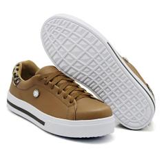 Trenis Casual Feminino Confortavel Detalhe de Onça e Pedra - D e spot,