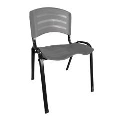 Cadeira Iso Plástica Empilhavel Fixa Para Escritório Escola Igreja Sal