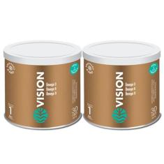 2x Vision Ômega 3 6 9 + Zeaxantina + Luteína Vital Âtman 30 Capsulas, 