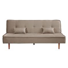 Sofá Cama Silver Linho Carvalho 1,92 - Shop Das Cabeceiras Carvalho