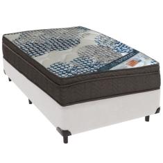 Cama Box Branco E Colchão Iso Superpocket Molas Ensacadas Solteiro Ortobom