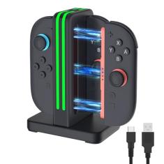 Switch 2 Joycon Charger 4 em 1 Switch 2 Dock de carregamento apenas para Nintendo Switch2 Joycon Controller