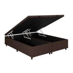 Cama Box Baú Universal CRC Linhão Brown Queen 158x198 - A Costa Rica