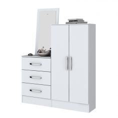 Cômoda Sapateira Com Espelho Happy Siena Móveis Branco