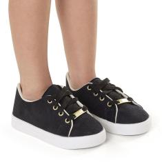 Tênis Infantil Feminino Escolar Cadarço Menina Crianças-Feminino