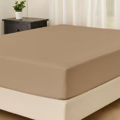 Lençol Super King Avulso C/ Elástico De Percal 200 Fios 100% Algodão -