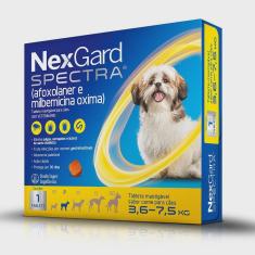 NexGard Spectra Antipulgas e Carrapatos Para Cães de 3,6 a 7,5kg