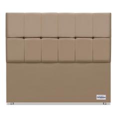 Cabeceira Piave Veluto Bege Casal (12x140x125) - Ortobom