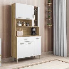 Armário de Cozinha 6 Portas 1 Gaveta Golden Kits Paraná Freijó/Supremo