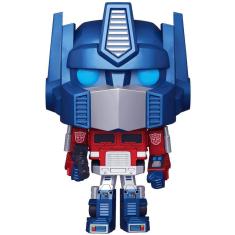 Funko Pop! Brinquedos Retrô: Transformers - Metallic Optimus Prime Amazon Exclusive, 3,75 polegadas