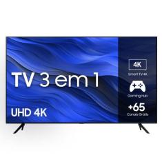 Smart TV Samsung 58" UHD 4K 58CU7700 2023, Processador Crystal 4K, Gam