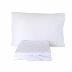 Jogo de Lençol 3 Peças Unibox Solteiro King 96cm Percal 200 Fios 100% 