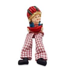 Boneca da Fartura da Pimenta Perna Mole Tecido Resina 17cm