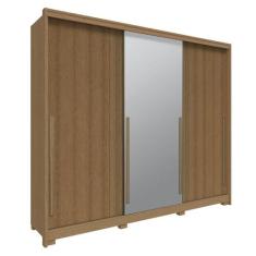 Guarda Roupa Casal 3 Portas de Correr Espelho New Guarapari - Móveis R