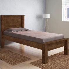 Cama Solteiro Roma Malbec - CasaH