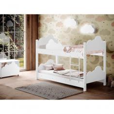 Beliche Infantil Marina Branco Com 2 Luminárias e Colchão - Divaloto