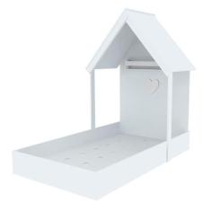 Cama Infantil Montessoriana Casinha Helena Branca - Bramov